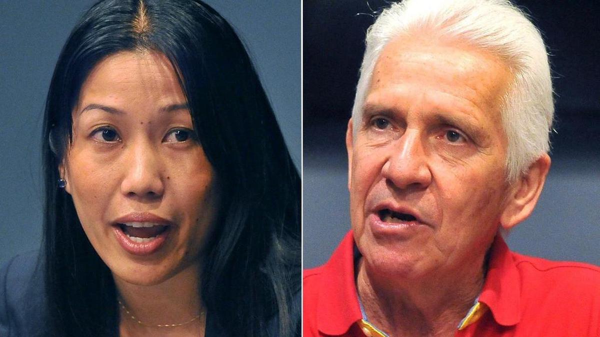 Republican congressional candidate Elizabeth Heng and Democratic Rep. Jim Costa, both seeking the 16th District seat this November.