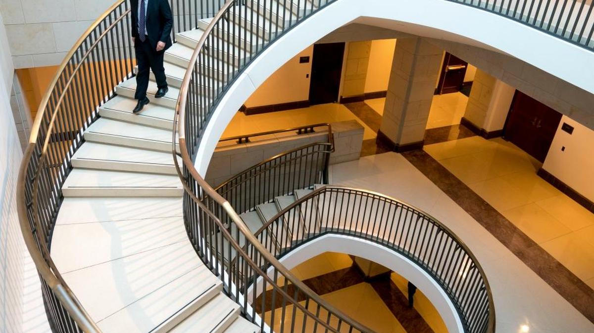 House Intelligence Committee Chairman Rep. Devin Nunes, R-Calif., arrives for a House Intelligence Committee meeting on Capitol Hill in Washington.