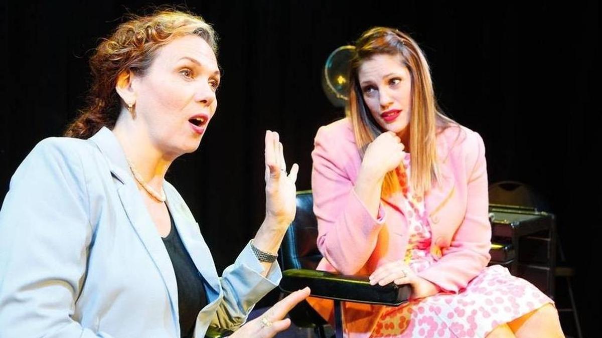 Kate McKnight, left, and Britt Monahan in ‘Steel Magnolias.’
