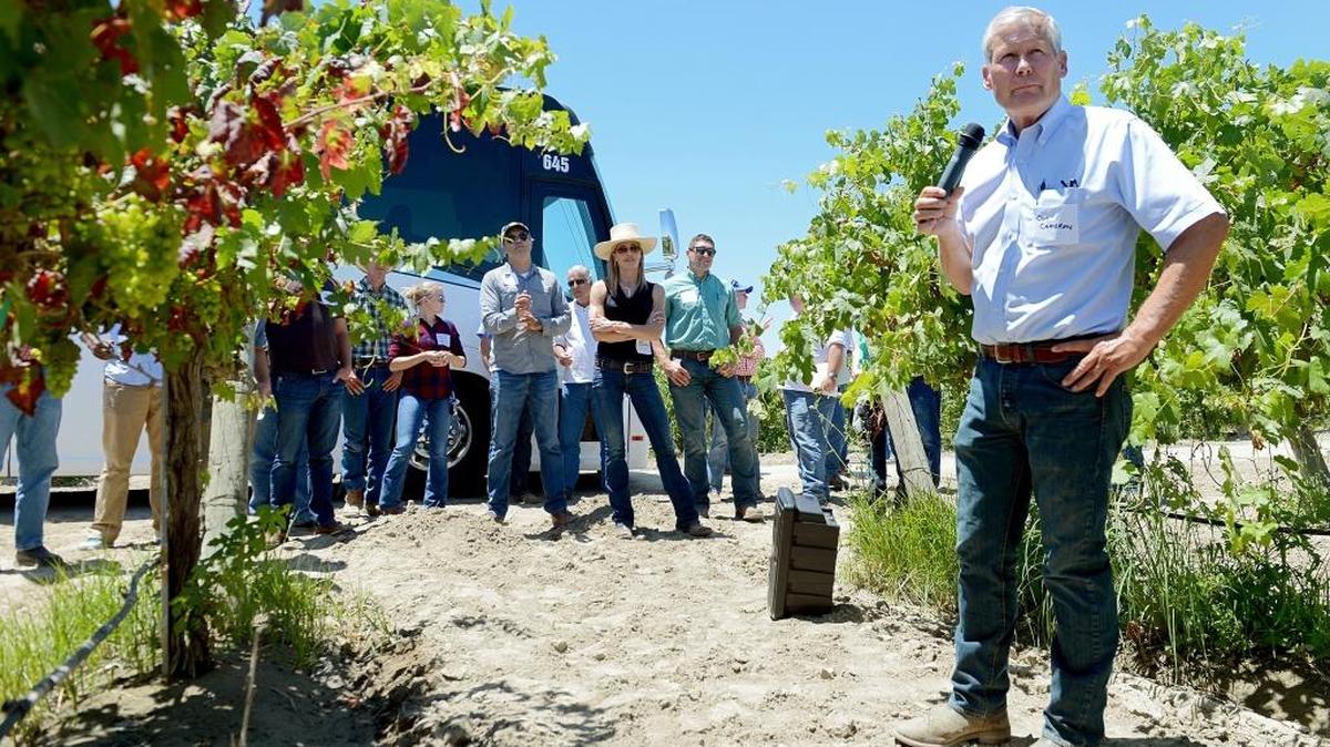 Don Cameron, general manager at Terranova Ranch, discusses the benefits of flooding his crops during high water years to help recharge ground water supplies.