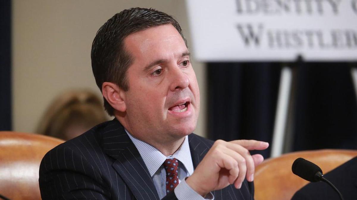 Rep. Devin Nunes, R-Tulare, speaks during a House Intelligence committee hearing in 2019.