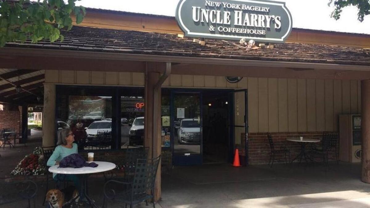 Uncle Harry’s New York Bagelry & Coffee House will close at noon Friday. A sign on the door signed by the owners says that Fig Garden Village was not interested in renewing its lease.