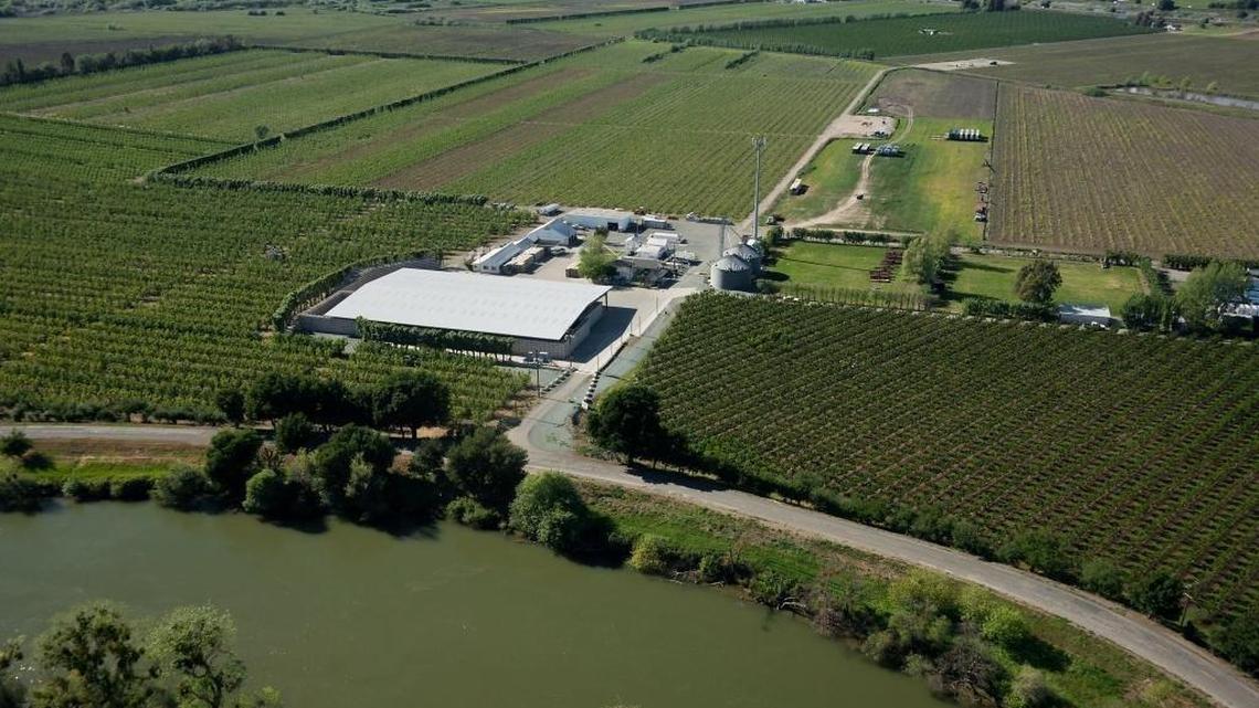Aerial photos of the region to be affected by the Delta water tunnels and intakes.