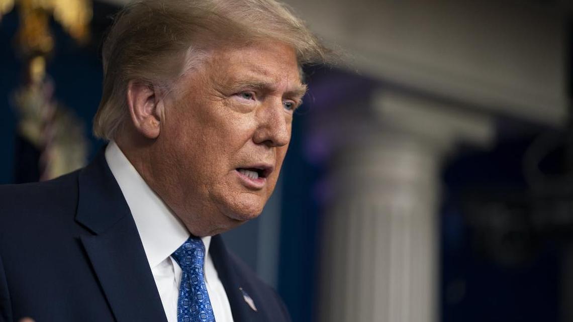 President Donald Trump speaks during a news conference at the White House, Wednesday, July 22, 2020, in Washington. (AP Photo/Evan Vucci)