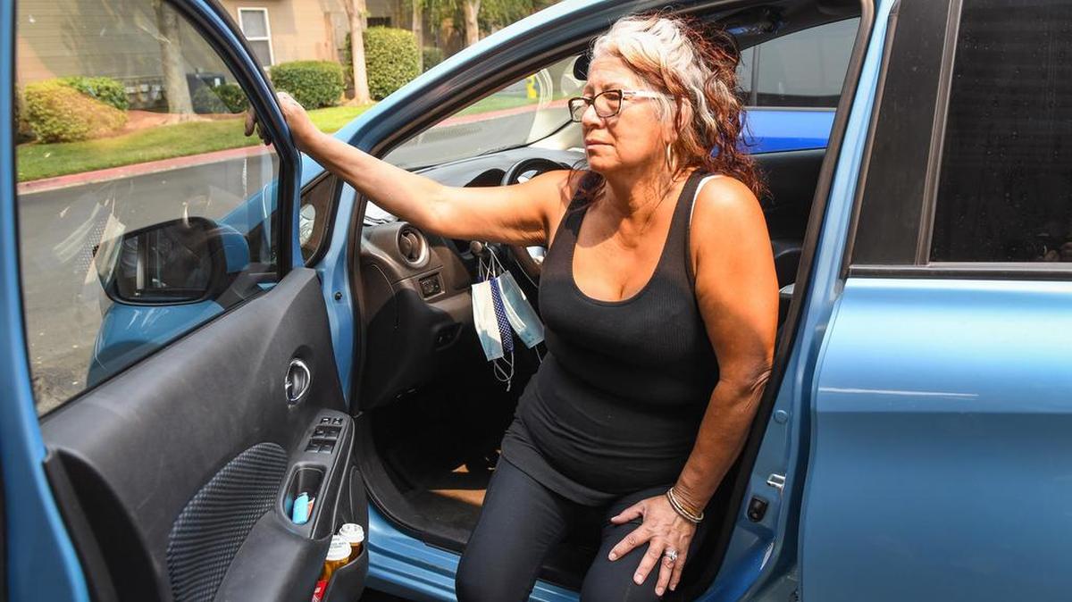Deborah Berlin Cortes, 66, said it made more financial sense to her to save for her car payments than it did to continue to pay rent at an apartment that she would inevitably be priced out of, so she sold her belongings and moved into her car. Shes been sleeping in her car in a Walmart parking lot and traveling between the Central Valley and the Bay Area while paying off her bills.