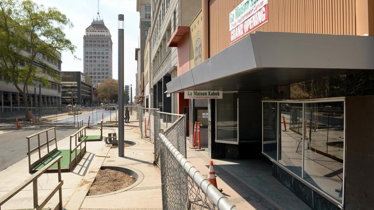 La Maison Kabob, opened recently in the former Peeve's Public House spot on the Fulton Mall in downtown Fresno. Gary Sellers suggests Fresno City Councilman Garry Bredefeld focus on potholes and downtown rather than grass, God and guns.