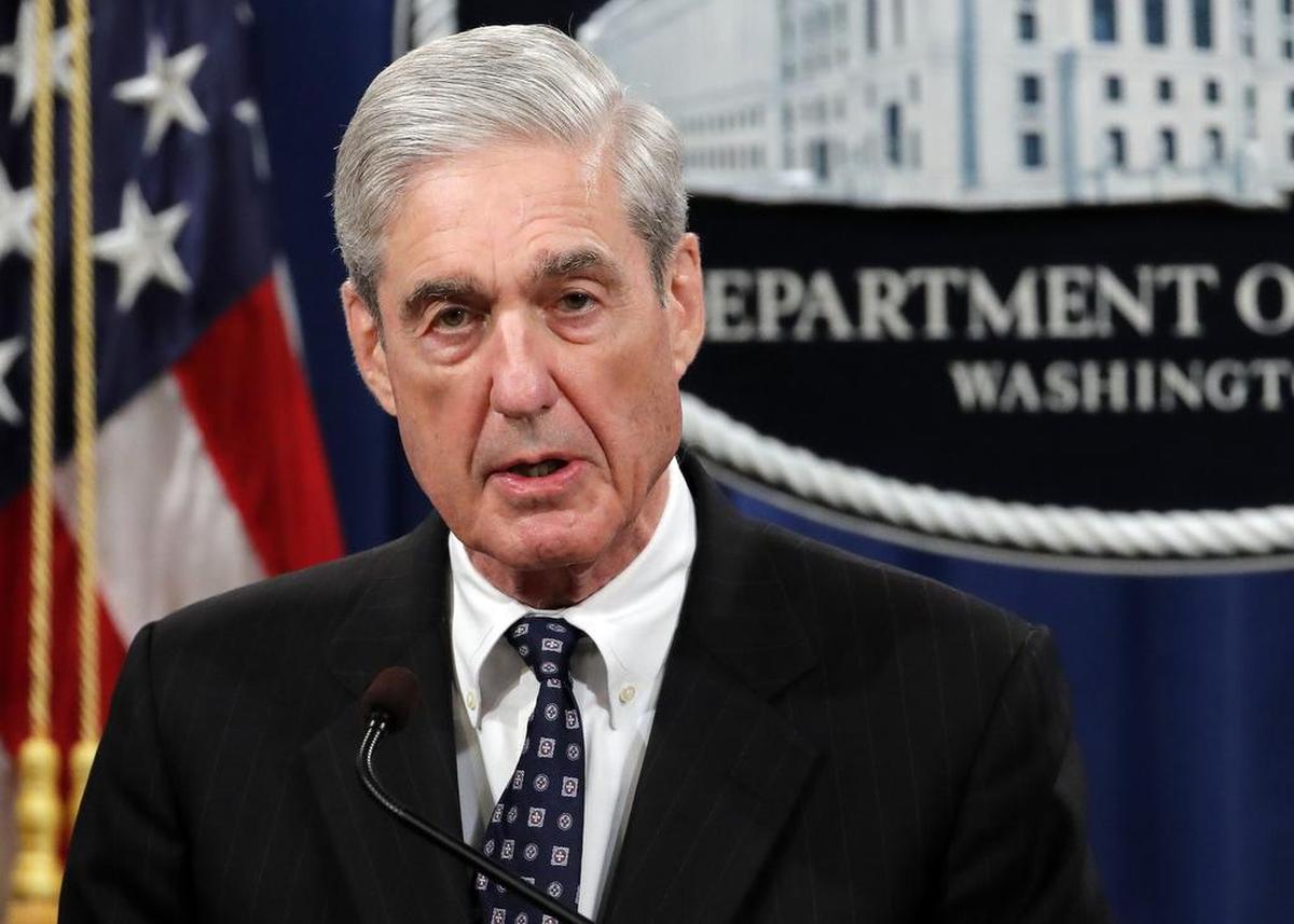 Special counsel Robert Mueller speaks at the Department of Justice Wednesday, May 29, 2019, in Washington, about the Russia investigation. (AP Photo/Carolyn Kaster)