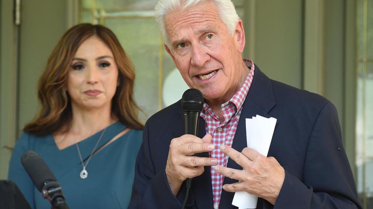 Congressman Jim Costa announces the securing of $42 million dollars in federal funding for the Fresno County Economic Opportunities Commission from the U.S. Department of Health and Human Services, during a press conference with Emilia Reyes, CEO of Fresno EOC.