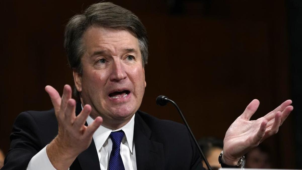 In this Sept. 27, 2018 photo, Supreme Court nominee Judge Brett Kavanaugh testifies before the Senate Judiciary Committee on Capitol Hill in Washington. Just 1 in 4 people think Kavanaugh was completely honest during his pivotal testimony last month to the Senate Judiciary Committee, according to a poll by The Associated Press-NORC Center for Public Affairs Research.