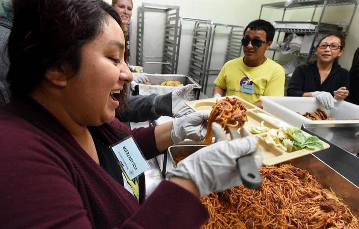 Helping to kick off Thanksgiving week, young members of a Valley Center for the Blind training program served up lunch last Sunday to the homeless. The youth, ages 16 to 24, are participating in an empowerment and skills development program through Valley Center for the Blind, a nonprofit organization that provides programs and services for people experiencing vision loss in the Central Valley. Director of operations Shellena Heber talks about how important that helping out the community, especially those in need, is for the young people facing their own challenges.