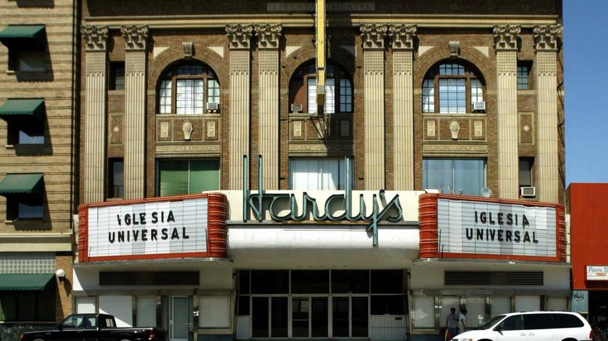 Hardy’s Theater is being converted for church use.
