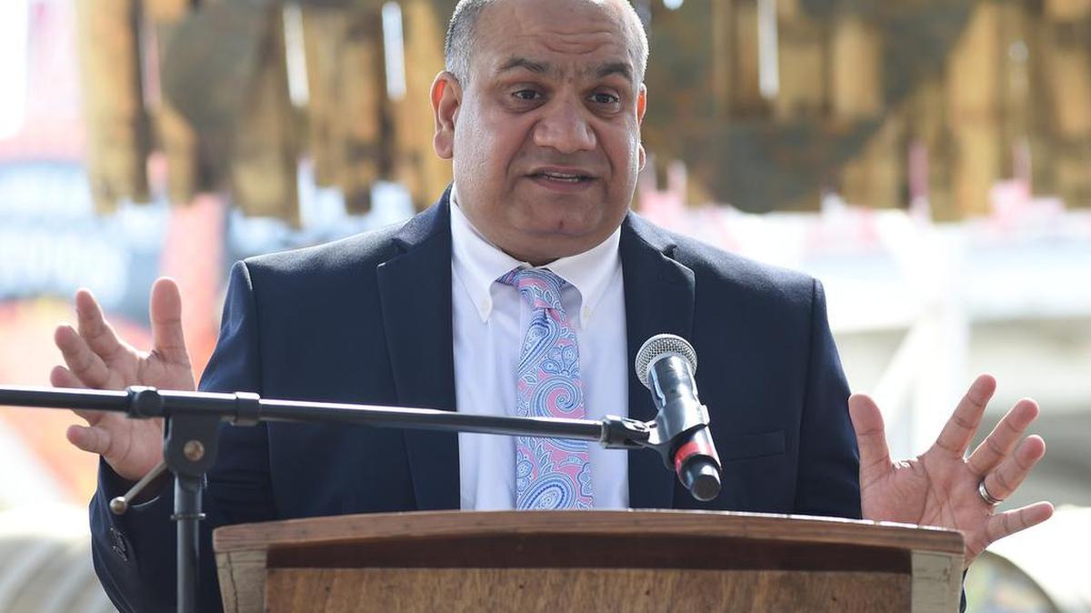 Dr. Rais Vohra, interim health officer, Fresno County Department of Public Health, speaks about COVID precautions at this year’s Big Fresno Fair.