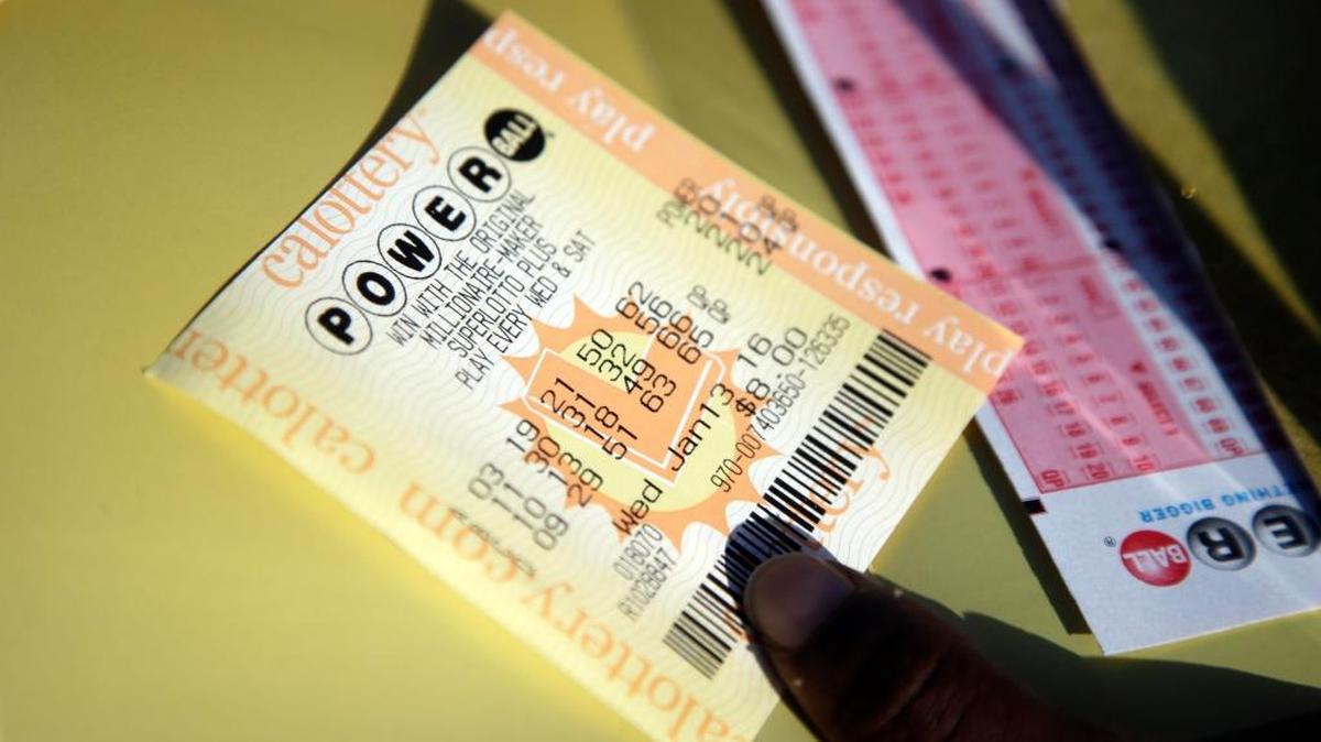 A Powerball ticket is shown Wednesday, Jan. 13, 2016, in San Lorenzo. The Powerball jackpot for Wednesday night’s drawing is at least $1.5 billion, the largest lottery jackpot in the world.