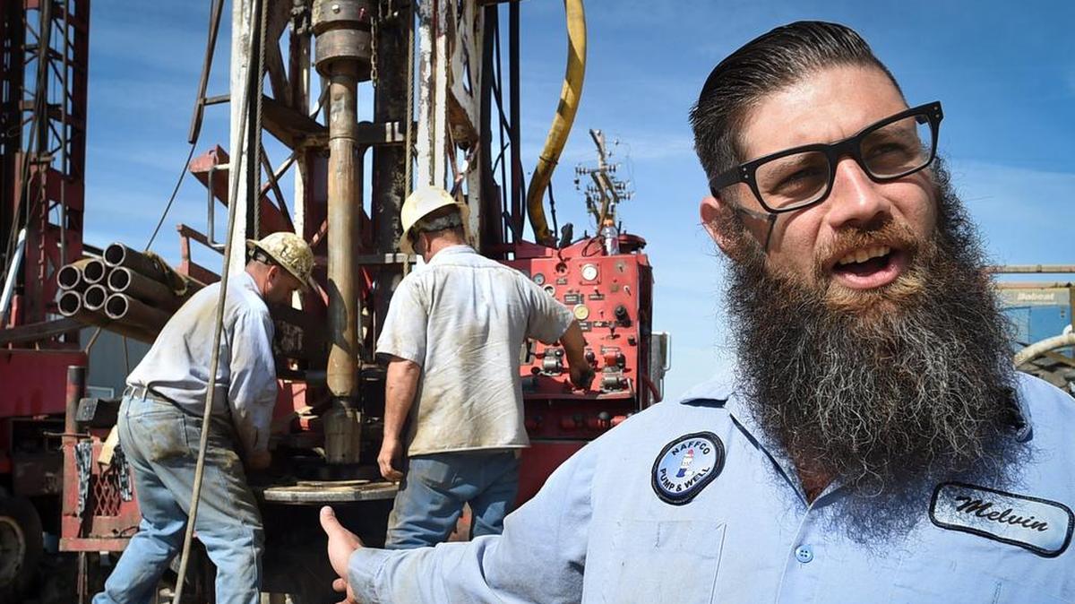 Melvin Smith, who completed the Transition from Jail to Community program at Fresno County Jail, now running his family's well drilling business.