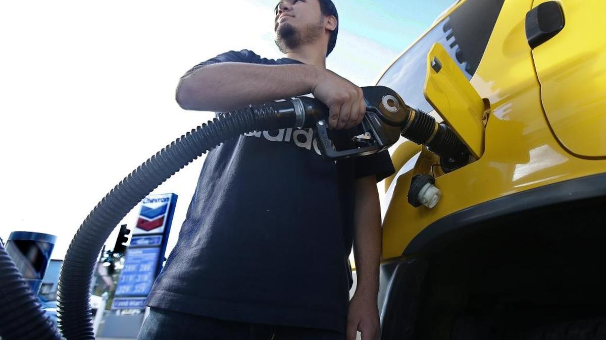 Gasoline taxes rose by 12 cents per gallon Wednesday to raise money for fixing roads and highways. It is the first of several tax and fee hikes that will take effect after they were approved by the Legislature earlier this year.
