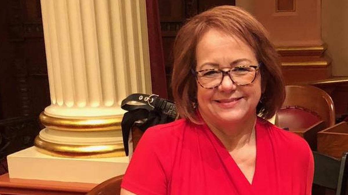Maria Elena Durazo grew up in Fresno, the daughter of farmworker parents. She was elected to the state Senate representing part of Los Angeles.