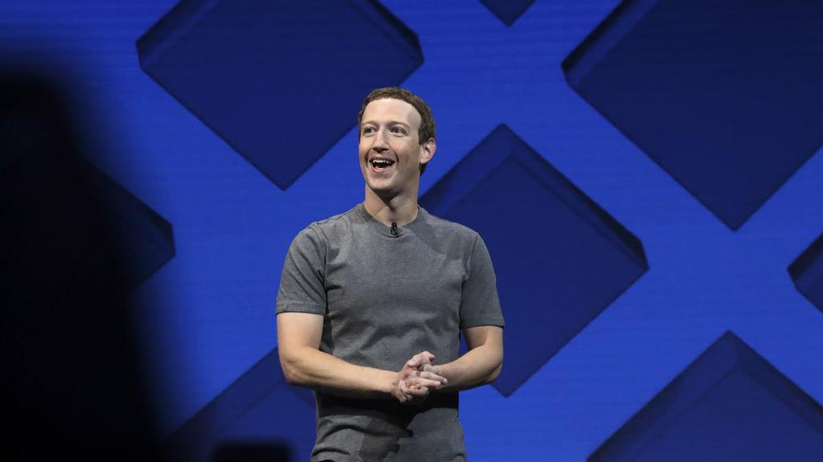 Mark Zuckerberg, chief executive of Facebook, speaks at a conference in San Jose in 2017. Facebook owns WhatsApp, Instagram and Facebook Messenger.