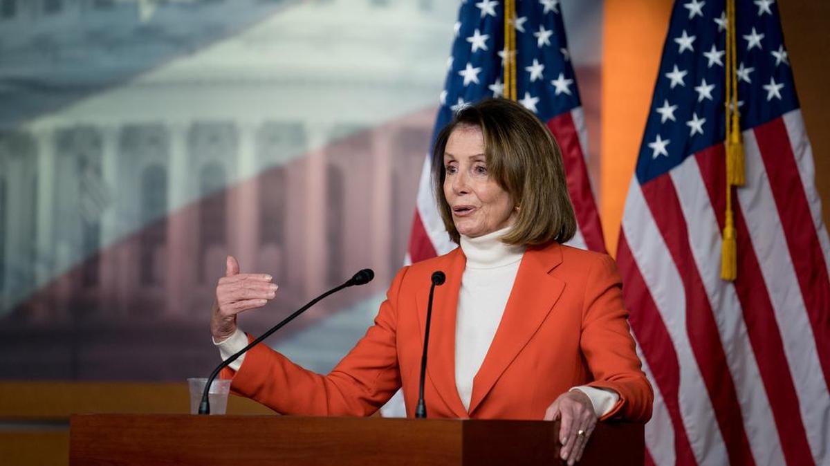 House Minority Leader Nancy Pelosi, D-San Francisco, speaks at a news conference on Capitol Hill in Washington, Nov. 15, 2018.