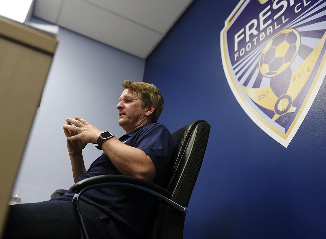 Frank Yallop, general manager for the new Fresno Football Club, talks about the future of soccer and the club's role in the community during an interview Wednesday, Sept. 27, 2017 in Fresno.