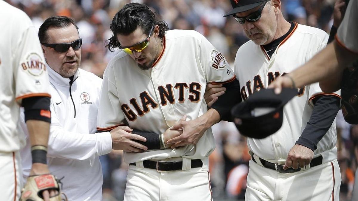 It’s early, of course, but the San Francisco Giants’ 5-9 record against teams that finished below them in the NL West last season and injury to left fielder Jarrett Parker (center) aren’t exactly encouraging.