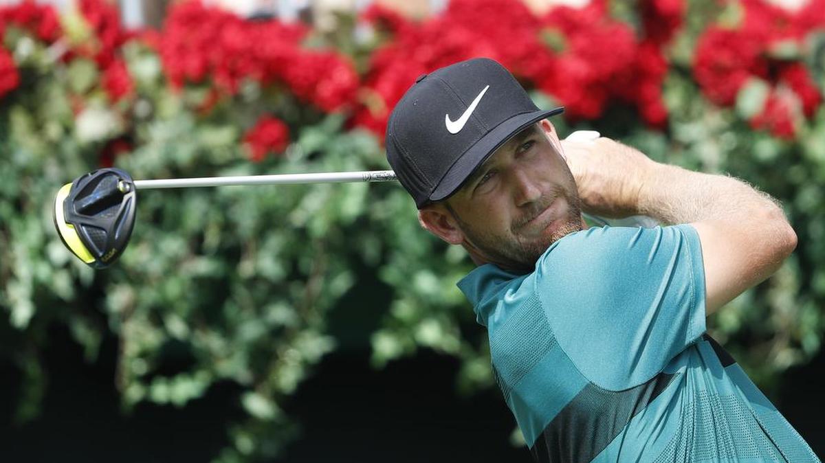 Kevin Chappell takes aim during the third round of the Players Championship in late September at Atlanta’s East Lake Golf Club. The Fresno native led with two holes to play but wound up losing a three-way playoff to Rory McIlroy.
