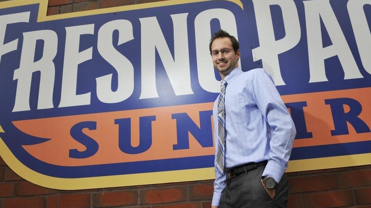
Aaron Henderson, at age 30, is the new athletic director at Fresno Pacific. He takes over during the school’s first year as a full NCAA Division II member. “Aaron’s going to go a good job here,” baseball coach Oscar Hirschkorn said. “He understands that we’re not going to change the type of school we are or the type of student-athlete we recruit, but that we also need to grow.”

