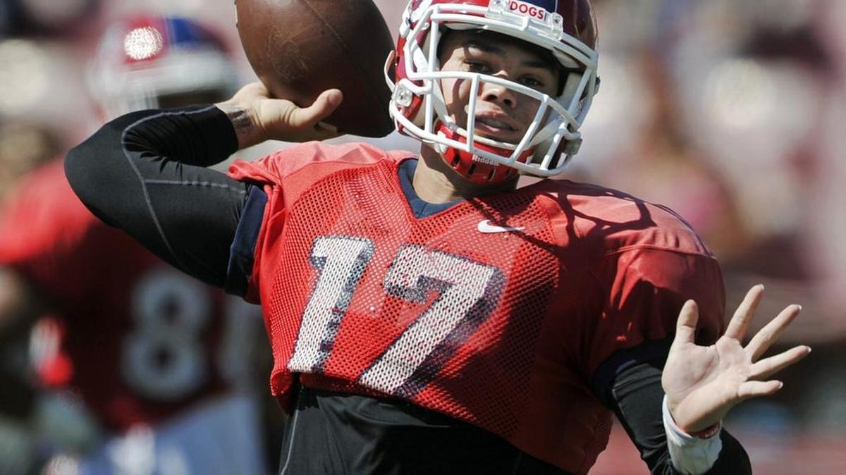 
Quarterback Zack Greenlee appears to have built at least a slim lead in the race to be Fresno State’s starter for the Sept. 3 opener against Abilene Christian. But it won’t be known if he or any of the other three competing for the job are truly ready until they face defenders determined to put them on the ground.
