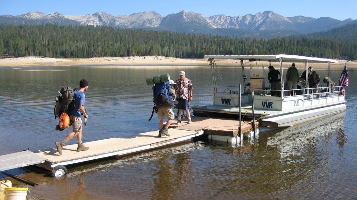 Ferry service at Edison Lake. Fresno Bee file photo.