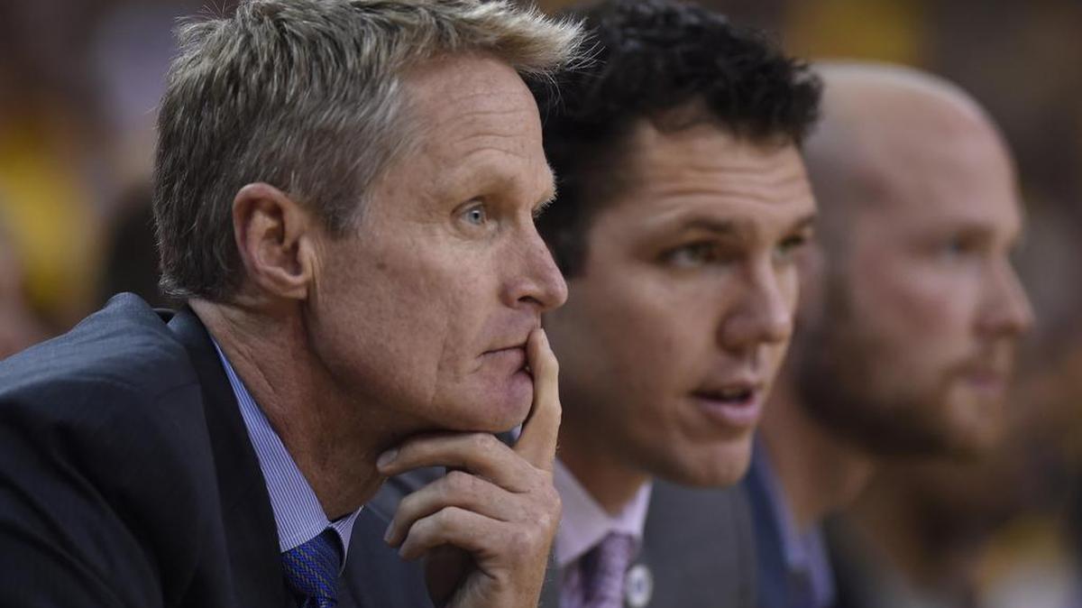 Golden State coach Steve Kerr couldn’t have liked his team’s performance in the second half as the Warriors scored just 42 points in a 108-102 loss to the Thunder in Game 1 of the Western Conference finals.