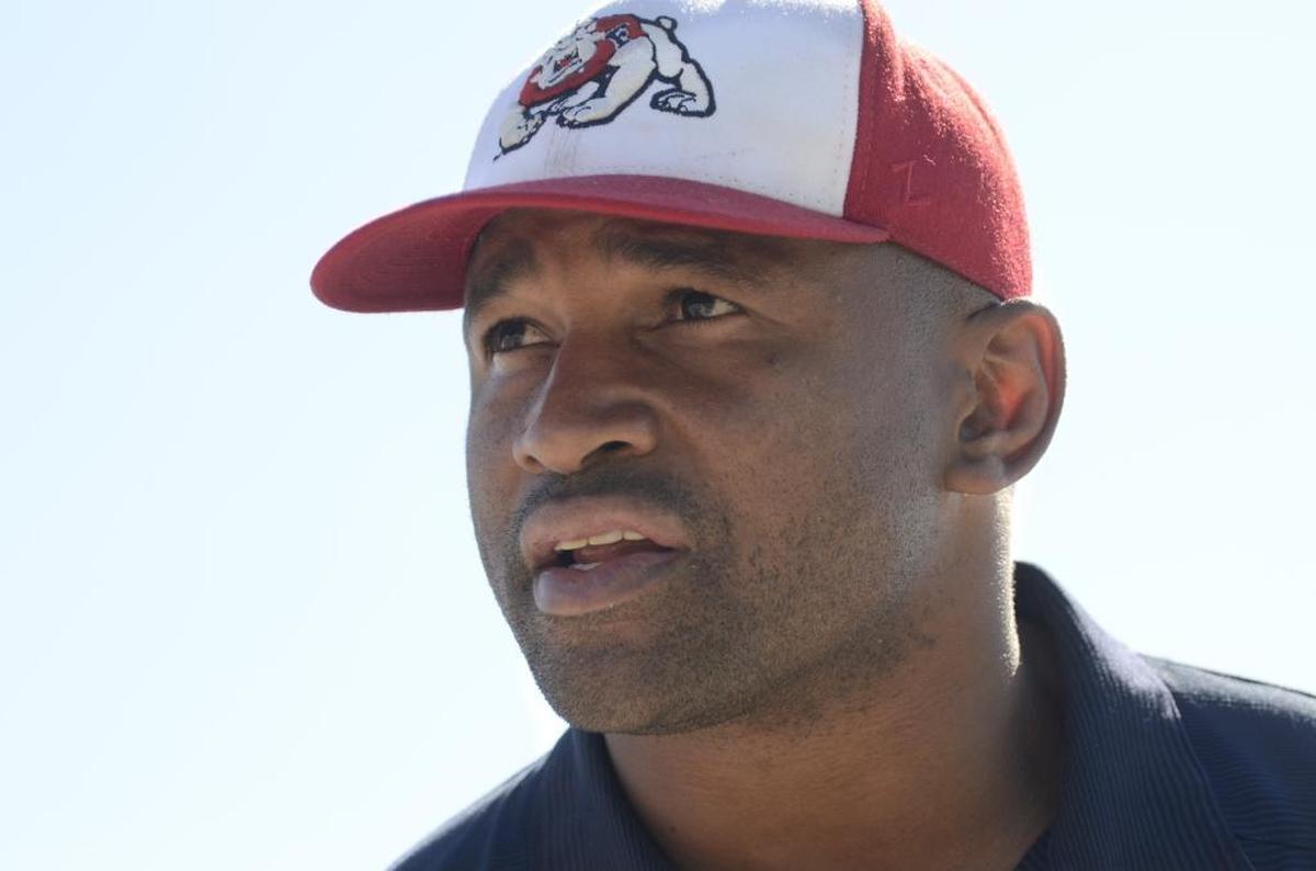 Lorenzo Neal, former Fresno State and NFL football player, in 2014.