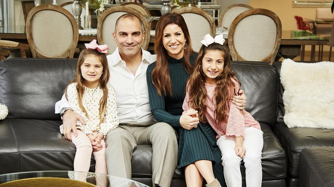 Fab Mom author Jill Simonian, husband Dr. Andre Panossian and their daughters.