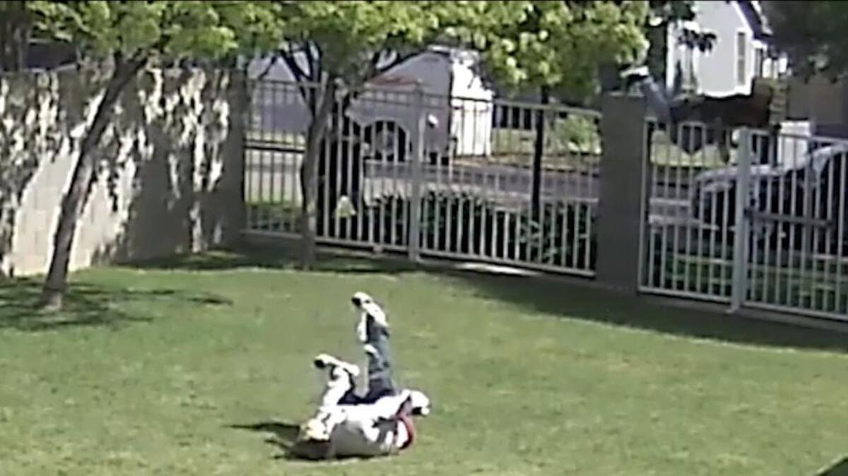 A newly released video shows when a Fresno police officer, left behind the fence, shot and killed 16-year-old Isiah Murrietta-Golding in 2017. The footage was released by Fresno attorney Stuart Chandler, who represents the father of the teen. The father is suing Fresno PD.