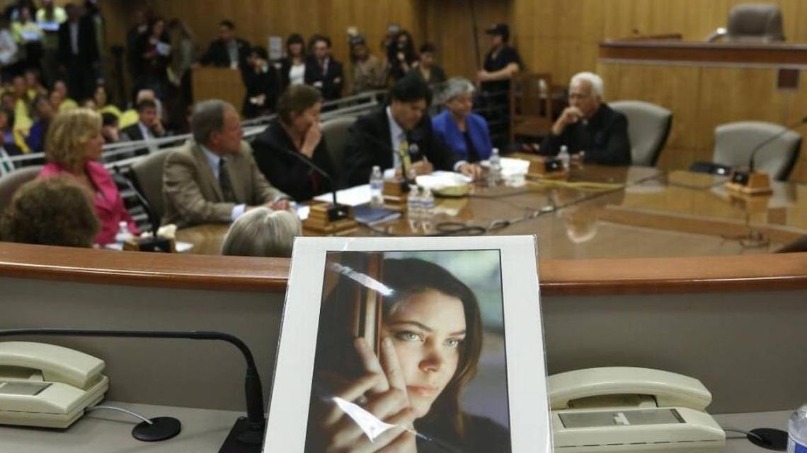 A portrait of Brittany Maynard, a Californian who moved to Oregon to take advantage of that state’s right-to-die law for the terminally ill, sat on the dais of the California Senate Health Committee as lawmakers took testimony on similar legislation last year.