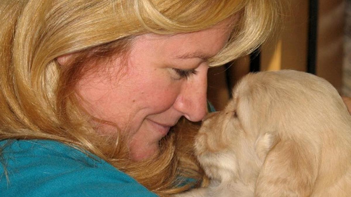 Bella came as a puppy to her owners nine years ago and grew from a puff of fur entertaining her human brothers to a full-grown golden retriever who shared the bed with her parents every night. This week, the family had to say goodbye, as she died from lymphoma.