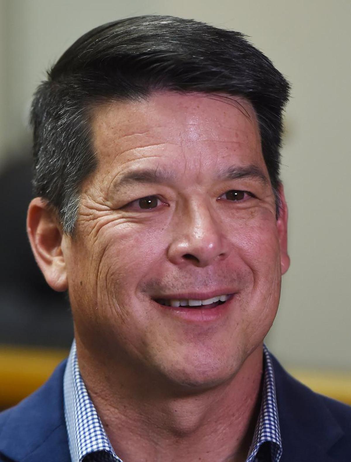 California Congressman TJ Cox, seen after speaking at a town hall event about issues facing Central Valley families Tuesday, Oct. 8, 2019 in Sanger.