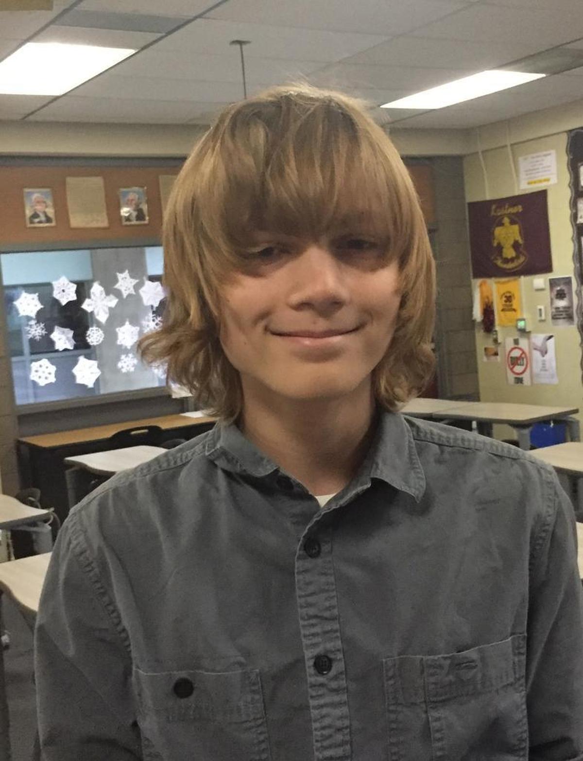 Logan Shobe of Kastner Intermediate school
