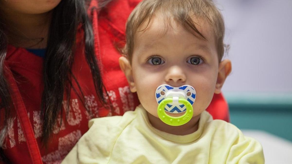 Ten-month-old Jaxson Bermele had a problem affecting his liver, a vital organ, that was solved during a special procedure by Dr. Roberto Gugig.