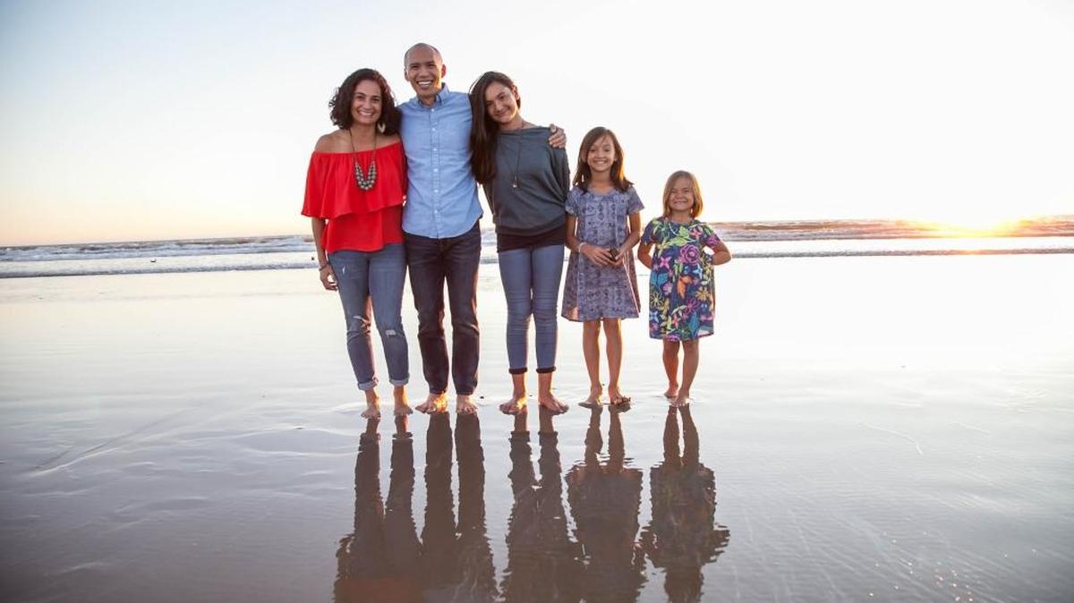 Dorina Lazo Gilmore and Shawn Young are discovering new happiness as a new family.