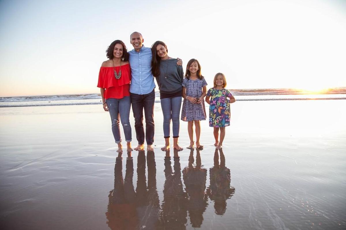 Dorina and Shawn Gilmore with Meilani, 11; Giada, 8, and Zayla, 6,