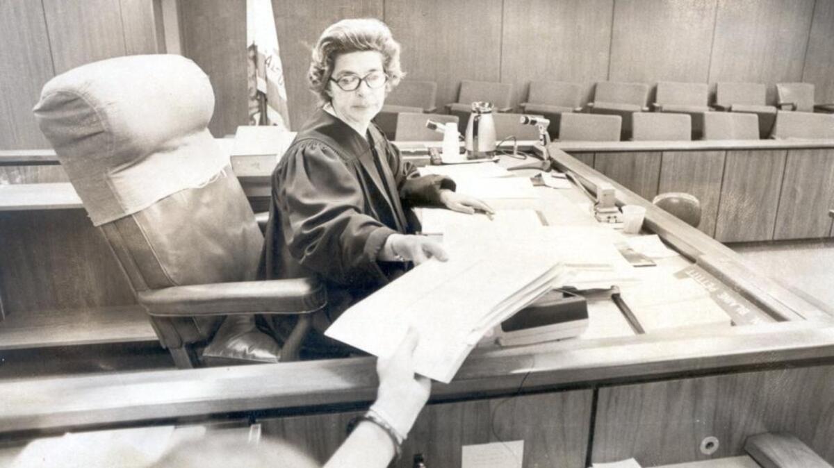 Annette LaRue, a long-standing member of the Fresno County Bar Association, is shown in a Bee archives photo dated July 10, 1975. LaRue died Dec. 16, 2023, at her home in Fresno’s Tower District. She was 99.