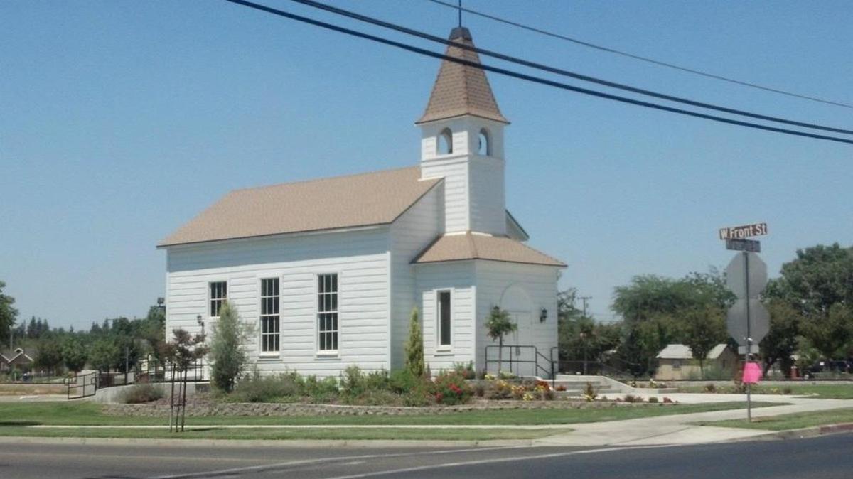 A church museum is one of Farmersville’s historic buildings.