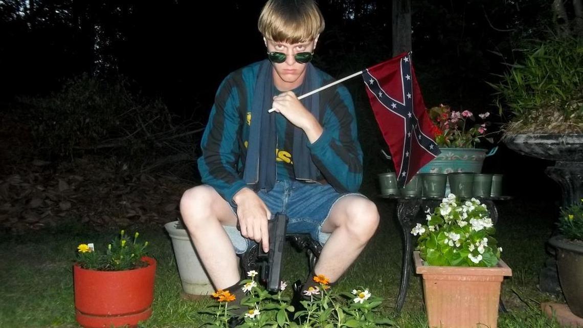 This undated file image that appeared on Lastrhodesian.com shows Charleston church shooting defendant Dylann Roof.