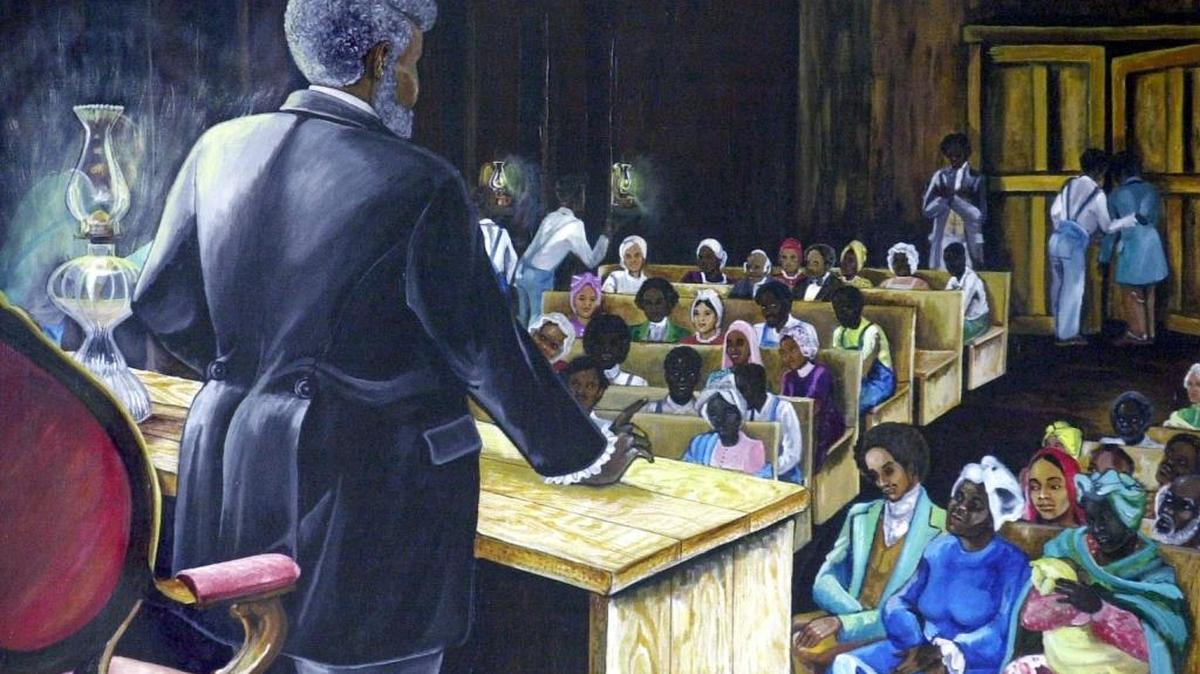 Denmark Vesey painting at the Gaillard Auditorium in Columbia, South Carolina.