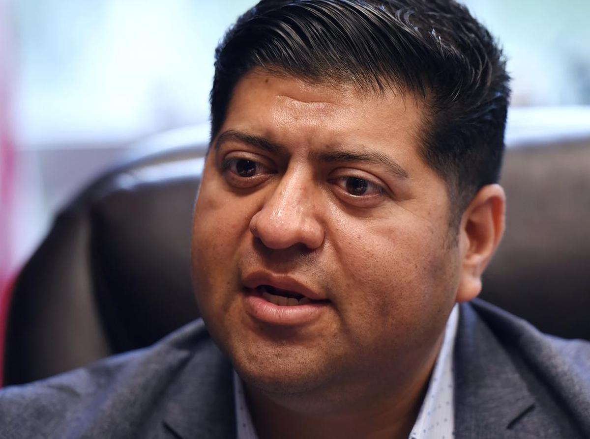 Fresno City Councilman Luis Chavez in an interview in May.