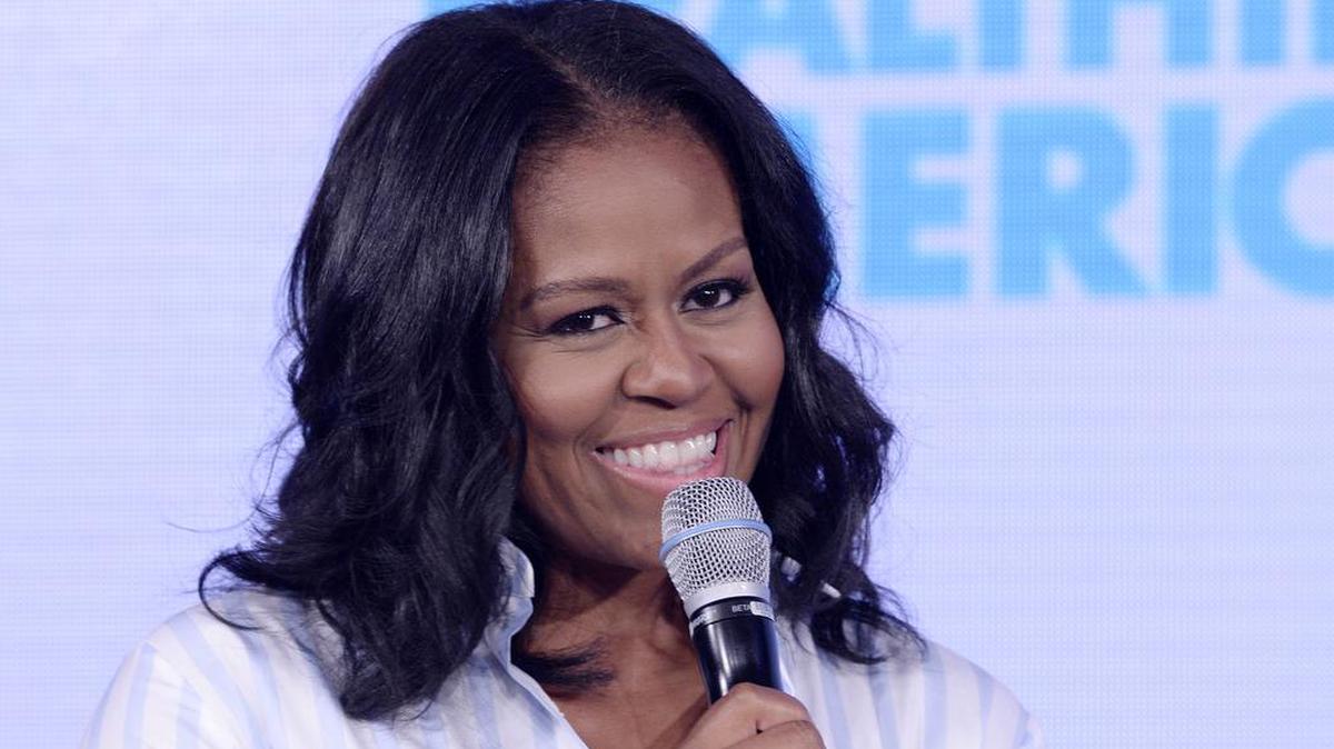Former first lady Michelle Obama speaks at the Healthier America's 2017 summit on Friday, May 12, 2017, at the Renaissance Hotel in Washington, D.C.