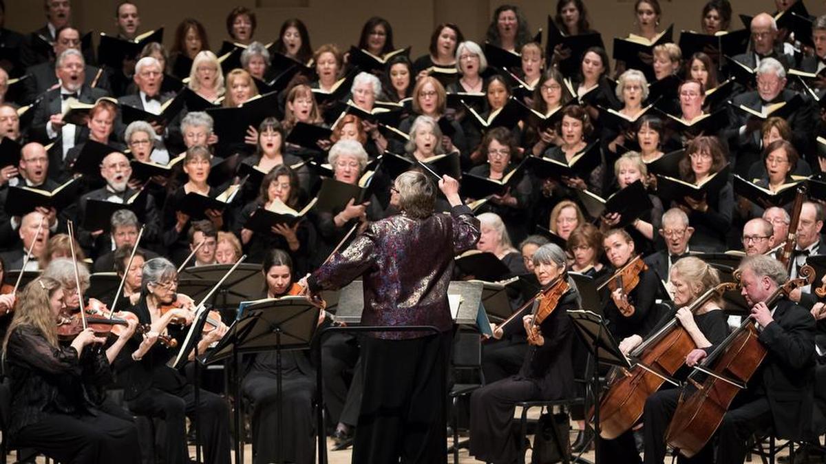The Fresno Community Chorus Master Chorale performs in 2017.
