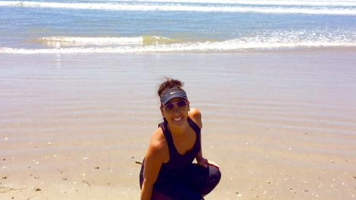 Jeannie Liao celebrated her 50th birthday at the beach.