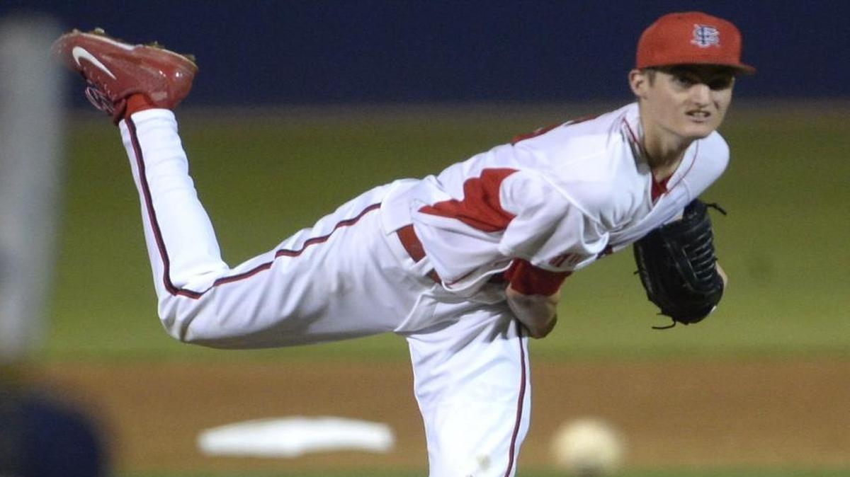 Fresno State junior Jimmy Lambert was named the 2016 Mountain West Co-Pitcher of the Year along with Air Force’s Griffin Jax after going 8-0 with a 2.65 ERA in conference play.