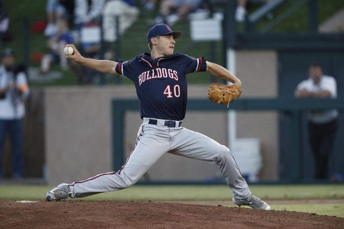 Fresno State pitcher Ryan Jensen had a no-hitter working through 5 innings until giving up a hit with two outs in the sixth. He finished with eight strikeouts in 7 2/3 innings to lead the Bulldogs in a 9-2 win against UC Santa Barbara on Friday in their first game of the NCAA Tournament.