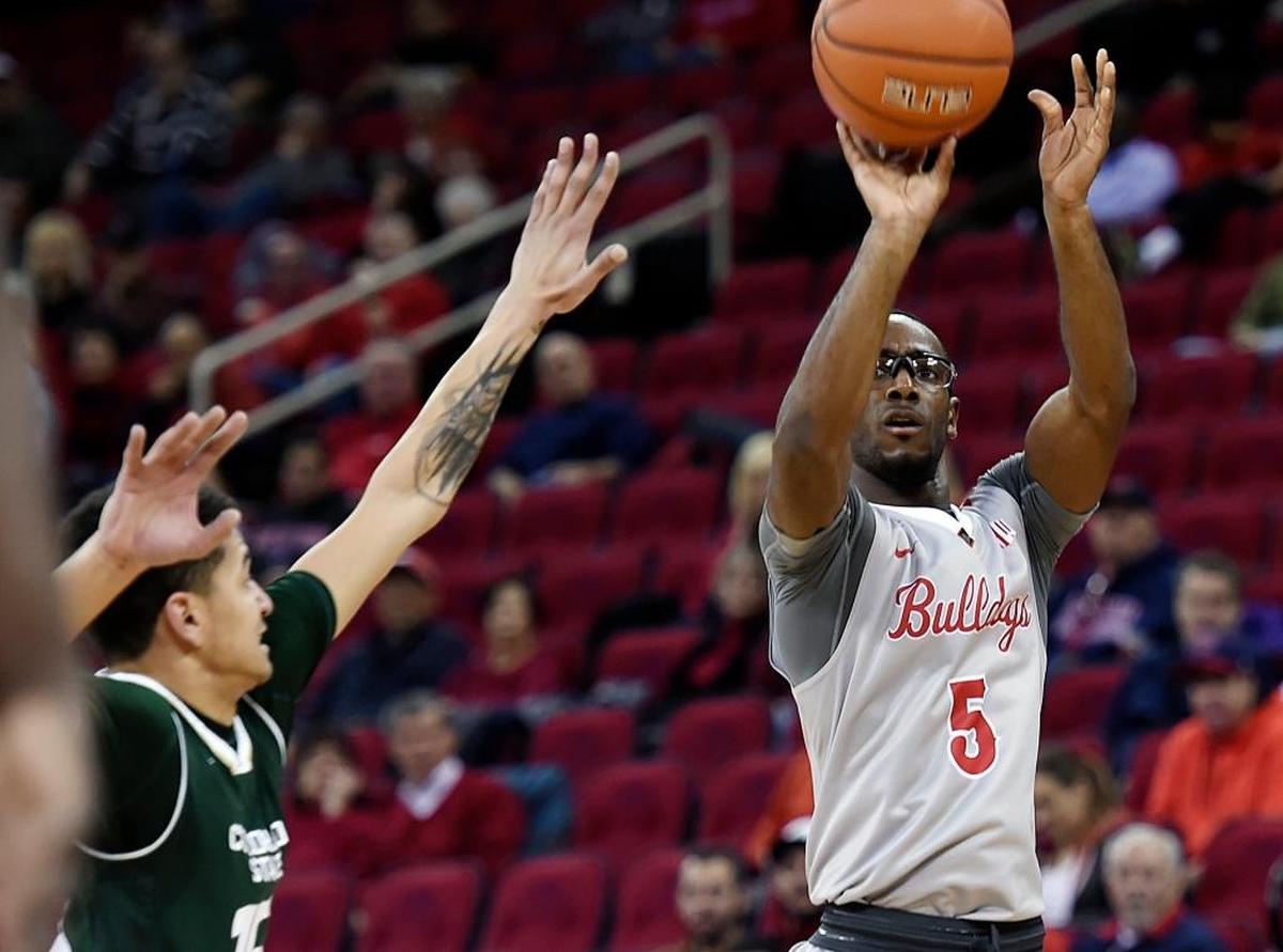Fresno State guard Jahmel Taylor, right, has hit 5 of his 9 career shots from the 3-point line in games at Nevada. Together, Taylor, Deshon Taylor, Jaron Hopkins, Bryson Williams and Terrell Carter II are a combined 27 of 42 at Lawlor Events Center, 64.3 percent.